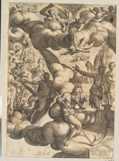Svatba Amora a Psyché od Hendrick Goltzius