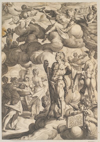 Svatba Amora a Psyché od Hendrick Goltzius