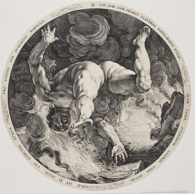 Čtyři Disgraceri - Ixion od Hendrick Goltzius