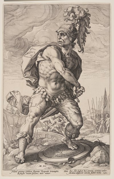 Titus Manlius Torquatus, z knihy Římští hrdinové od Hendrick Goltzius