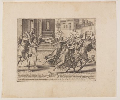 Každému, co jeho jest, z knihy Litis Abusus (Zneužití zákona) od Hendrick Goltzius