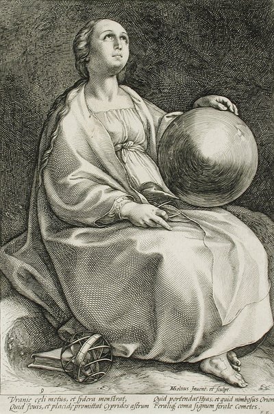 Uranie od Hendrick Goltzius
