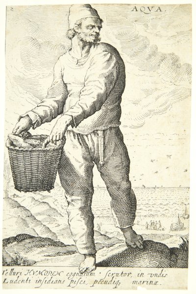 Voda (Aqua) od Hendrick Goltzius