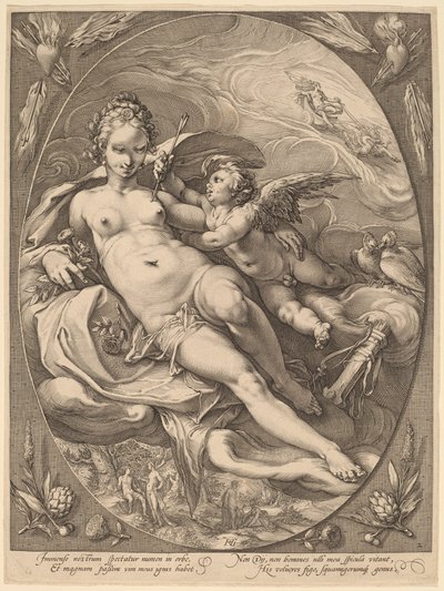 Venuše a Amor od Hendrick Goltzius