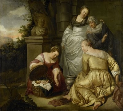 Erichthonius nalezený dcerami Cecrops od Hendrick Heerschop