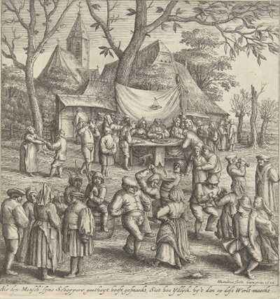 Farmářská svatba od Hendrick Hondius (I)
