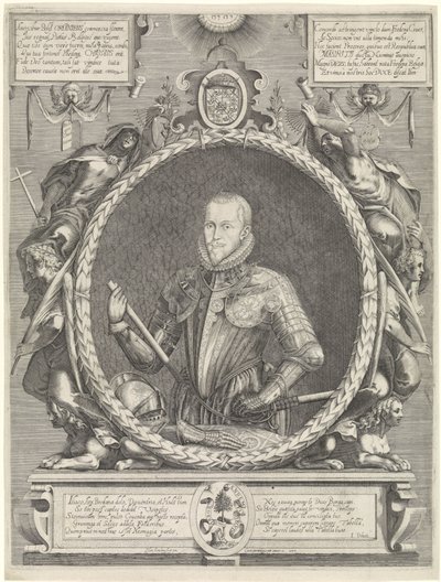 Portrét Mauritů, prince z Orange od Hendrick Hondius (I)