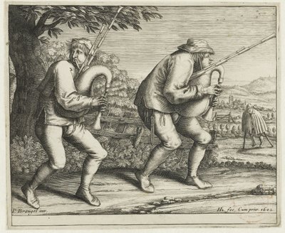 Dva dudáci Pouť do Molenbeeku (název série) od Hendrick Hondius (I)