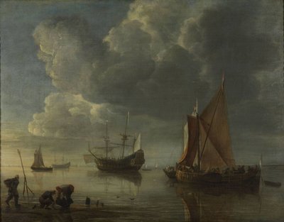 Klidné moře, 1655-1657 od Hendrick Jacobsz. Dubbels