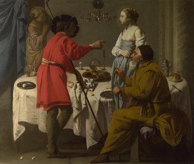 Jákob vyčítal Labanovi, že mu v roce 1627 dal Leu místo Ráchel od Hendrick Jansz Terbrugghen