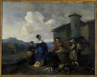 Prodejce zeleniny od Hendrick Mommers