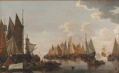 Nalodění vojsk na holandskou řeku od Hendrick de Meijer