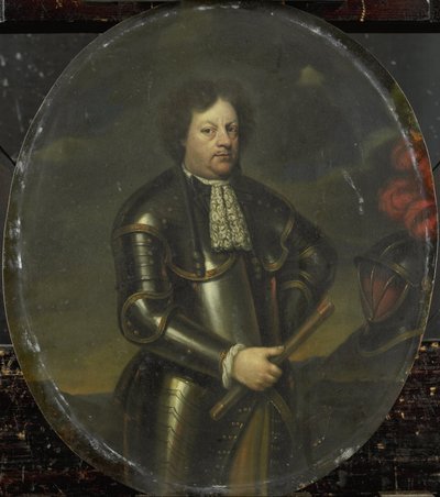 Portrét generálmajora Hanse Willema, barona van Aylvy, zvaného Impozantní generál od Hendrick de Valk