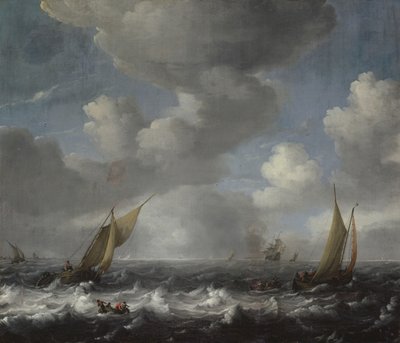 Přímořská krajina od Hendrick van de Sande Bakhuyzen