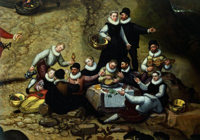 Venkovský veletrh, Lucas van Valkenborch, cca (1530-1597) od Hendrick van den (1530 97) Broeck