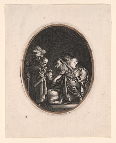 Stětí svatého Jana Křtitele od Hendrick von Goudt