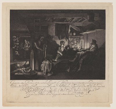 Jupiter a Merkur v domě Filemona a Baucis od Hendrick von Goudt