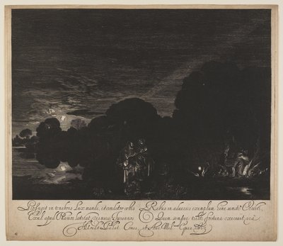 Útěk do Egypta od Hendrick von Goudt