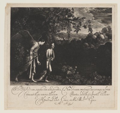 Tobiáš a anděl od Hendrick von Goudt