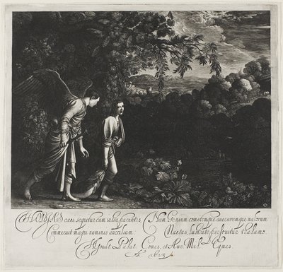 Tobiáš a anděl od Hendrick von Goudt