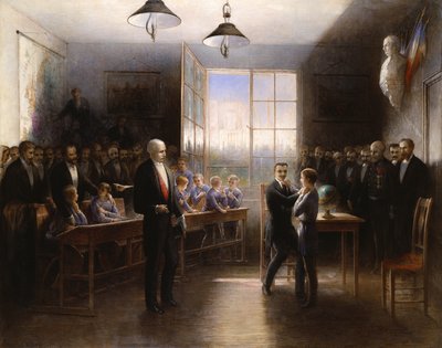 Návštěva prezidenta Felixe Faureho (1841-99) v Institution Nationale des Sourds-Muets, 1887 od Hendrieus Jacobus Burgers