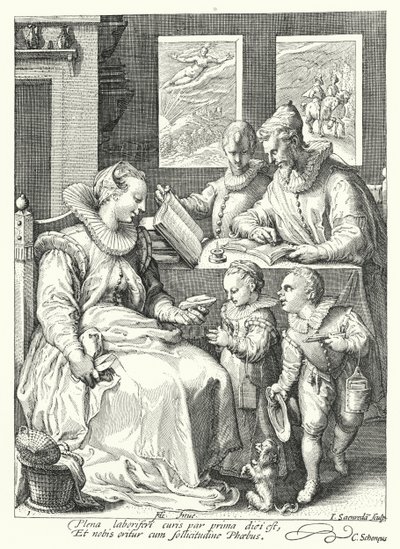 Ráno (rytina) od Hendrik (after) Goltzius