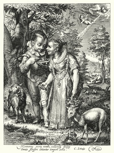 jaro (rytina) od Hendrik (after) Goltzius