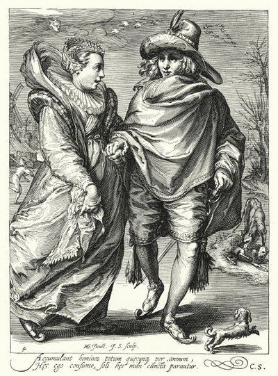 Zima (rytina) od Hendrik (after) Goltzius