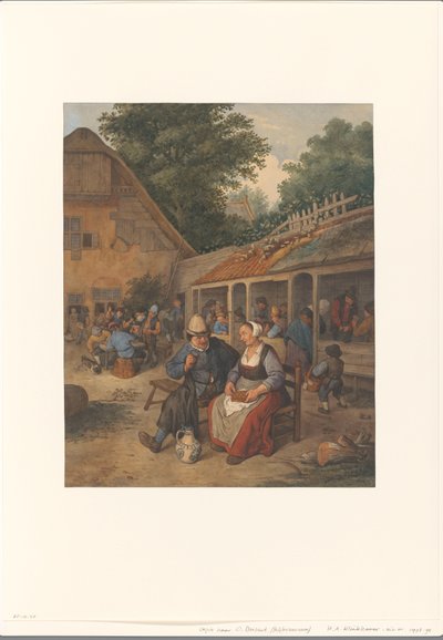 Farmářský hostinec od Hendrik Abraham Klinkhamer