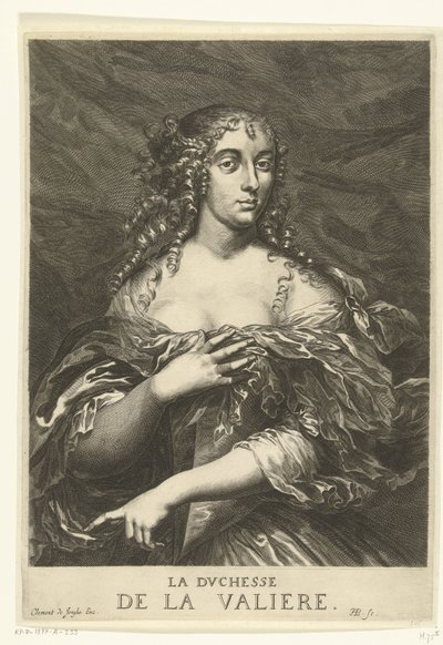 Portrét Louise Françoise de La Baume Le Blanc de la Vallière od Hendrik Bary