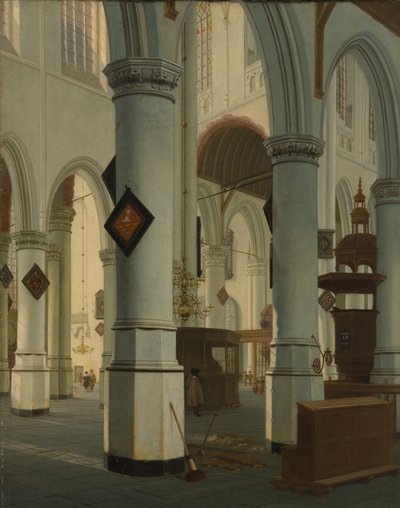 Interiér starého kostela, Delft, 1660. od Hendrik Cornelisz. van Vliet