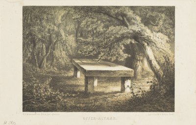 Germánský obětní oltář Obětní oltář (název na předmětu) od Hendrik Dirk Kruseman van Elten