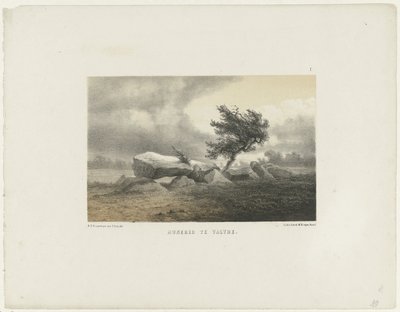 Dolmen ve Valthe Dolmen in Valthe (název na objektu) od Hendrik Dirk Kruseman van Elten