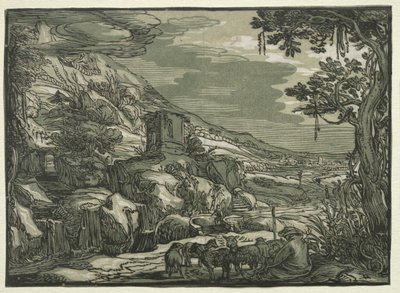 Arkádská krajina, c. 1615. od Hendrik Goltzius