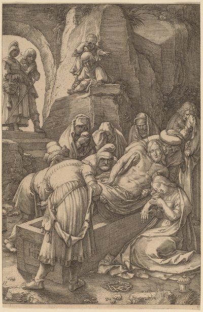 Pohřeb Krista od Hendrik Goltzius