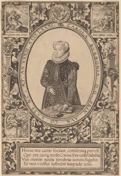 Charlotte z Bourbonu od Hendrik Goltzius