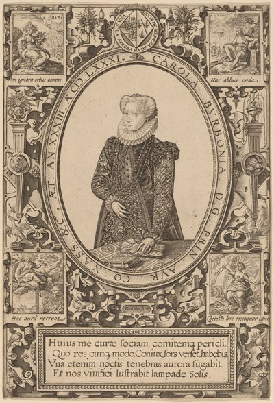 Charlotte z Bourbonu od Hendrik Goltzius