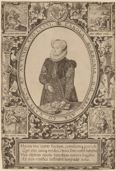 Charlotte z Bourbonu od Hendrik Goltzius
