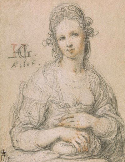 Kurtizána, 1606 od Hendrik Goltzius