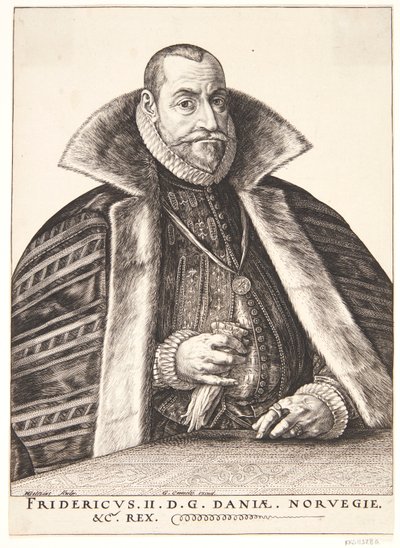 Dánsky: Frederik II, král Dánska a Norska od Hendrik Goltzius