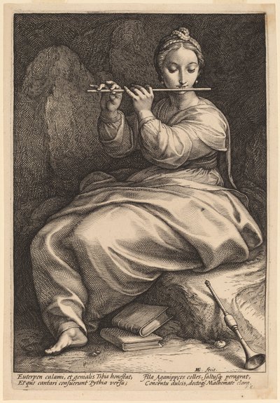 Euterpe od Hendrik Goltzius