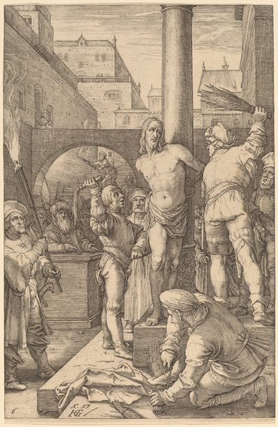 Bičování Krista od Hendrik Goltzius