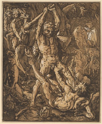 Hercules Killing Cacus od Hendrik Goltzius