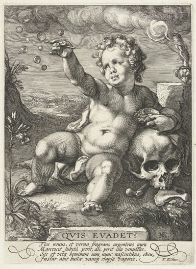 Homo Bulla, 1594 od Hendrik Goltzius