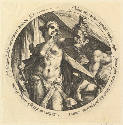Judith s hlavou Holofernes, ca. 1585. od Hendrik Goltzius