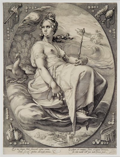 Juno (ze Čtyř božstev) od Hendrik Goltzius