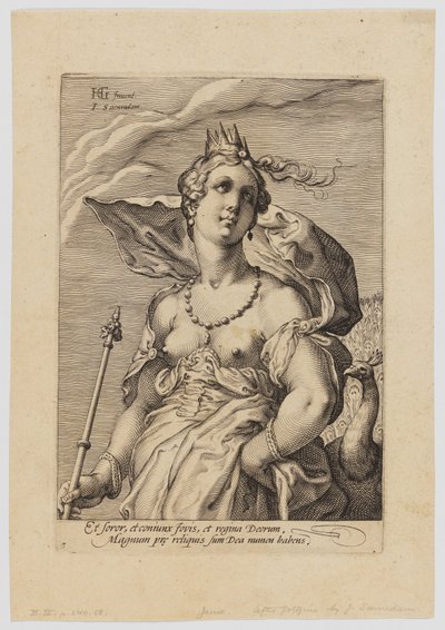Juno ze Tří bohyní od Hendrik Goltzius