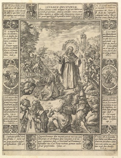 Levamen Onostrorum, z Alegorií křesťanské víry, z křesťanských a profánních všech..., 1604. od Hendrik Goltzius