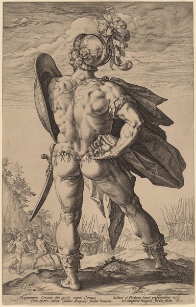 Marcus Valerius Corvus od Hendrik Goltzius