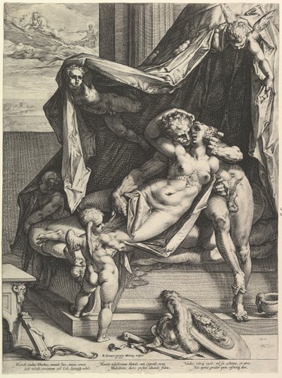 Mars a Venuše, 1588. od Hendrik Goltzius